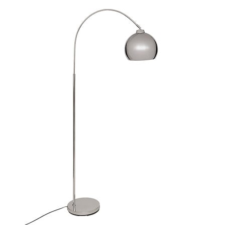 Lampadaire arc Floris haut 177 cm argent
