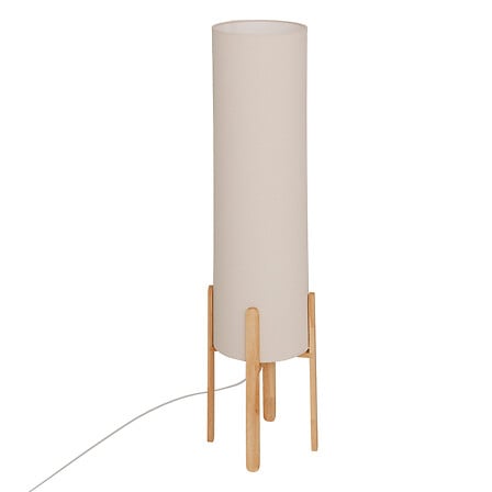 Lampadaire Rafa haut 107 cm bois beige