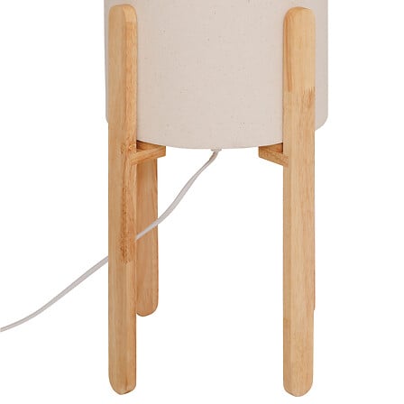 Lampadaire Rafa haut 107 cm bois beige