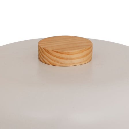 Lampe champignon bois/blanc