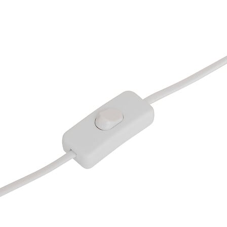 Lampe champignon haut 36 cm blanc