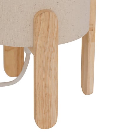 Lampe Rafa haut 37 cm pied bois