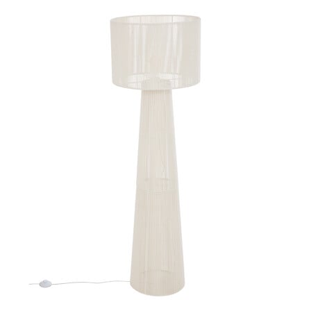 Lampadaire design en acier blanc avec abat-jour 145cm style epure - luminaire decoration pack mobilier LMNP