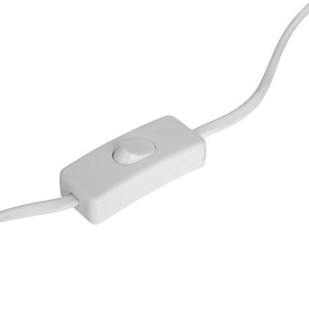 Lampe cylindre haut 24 cm céramique blanc