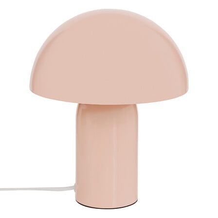 Lampe a poser design champignon en metal 24.5cm couleur peche - luminaire decoration pack mobilier LMNP