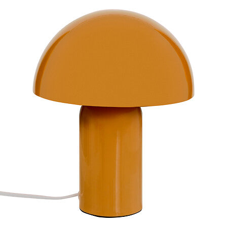 Lampe a poser design champignon en metal 24.5cm couleur ocre - luminaire decoration pack mobilier LMNP