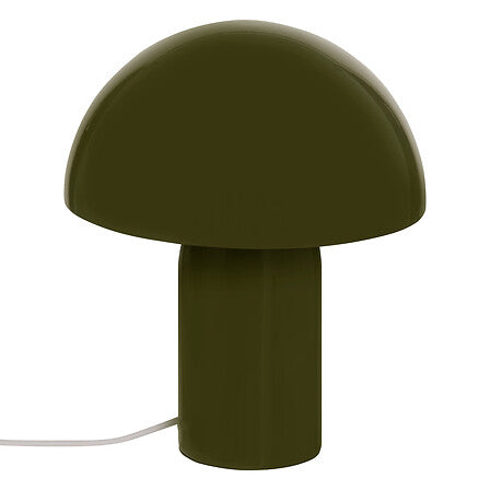 Lampe a poser design champignon en metal 24.5cm vert kaki - luminaire decoration pack mobilier LMNP