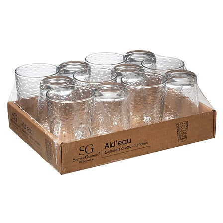 Lot 12 gobelets bas 20 cl en box palette