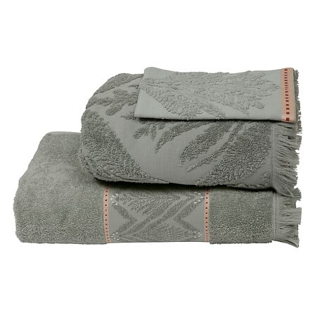 Lot 3 pièces linge de bain coton 400 g/m² assorti
