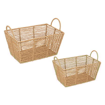 Lot de 2 caisses naturel
