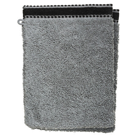 Lot de 2 gants 15 x 21 cm coton 550 gsm gris foncé