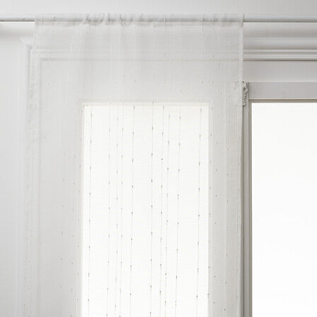 Lot de 2 voilages de fenêtre 60 x 160 cm blanc
