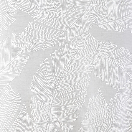 Lot de 2 voilages de fenêtre feuilles 60 x 120 cm blanc