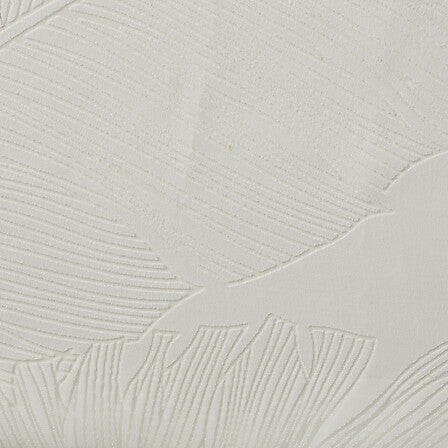 Lot de 2 voilages de fenêtre feuilles 60 x 160 cm blanc