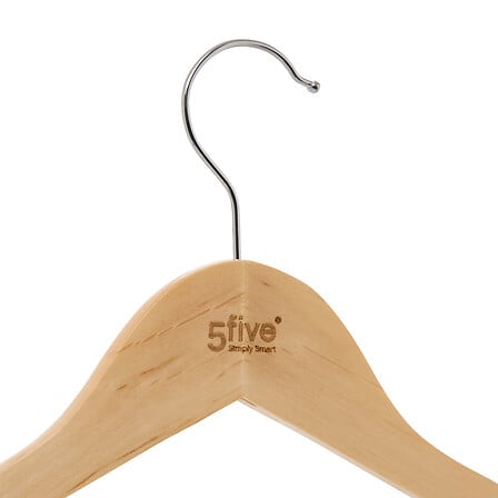 Lot de 4 cintres bois d’eucalyptus