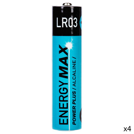 Lot de 4 piles LR03 avec display