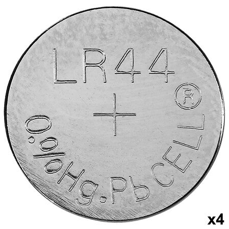 Lot de 4 piles alcaline R44 avec display