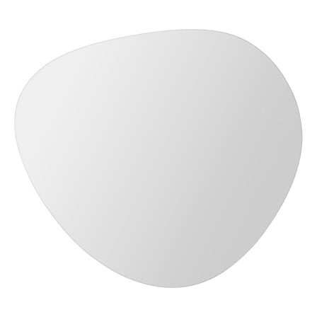 Lot de 2 miroirs forme galet vue du second miroir ovale asymetrique surface reflechissante decoration murale salle de bain chambre - decoration murale pack mobilier LMNP