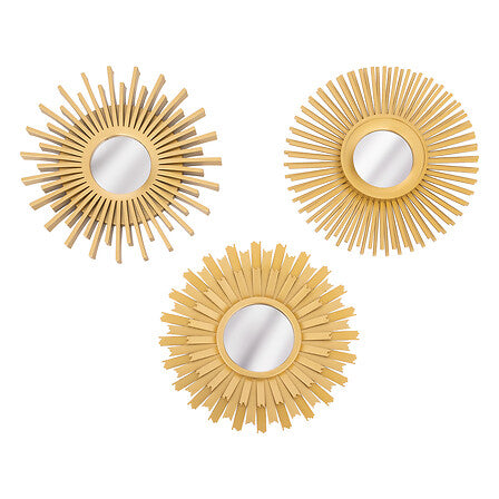 Lot de 3 miroirs décoratifs – Ø 25 cm
