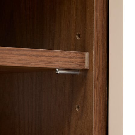 Meuble TV 2 portes et 1 tiroir Jilani L. 140 x P. 40 x H. 50,5 cm