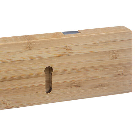 Patère murale pliante en bambou – 4 crochets