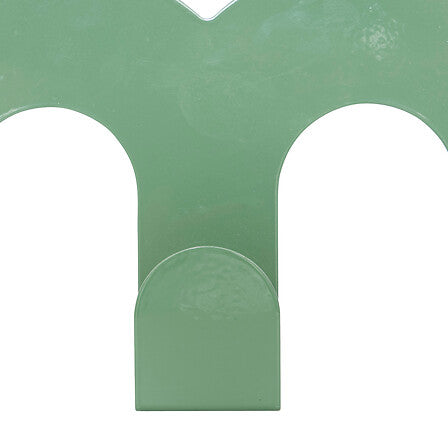 Patère 5 Crochets long 50 cm métal vert