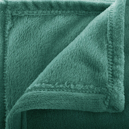 Plaid 130 x 180 cm flanelle vert