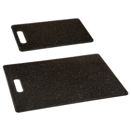 Lot de 2 planches à découper Long 36 / 25 cm PP effet pierre