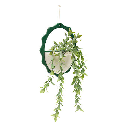Plante suspendue Chéri haut 40 cm pot céramique assorti