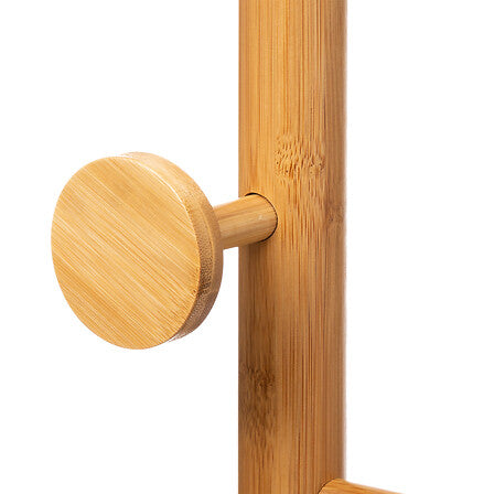 Porte-manteaux 8 tiges bambou