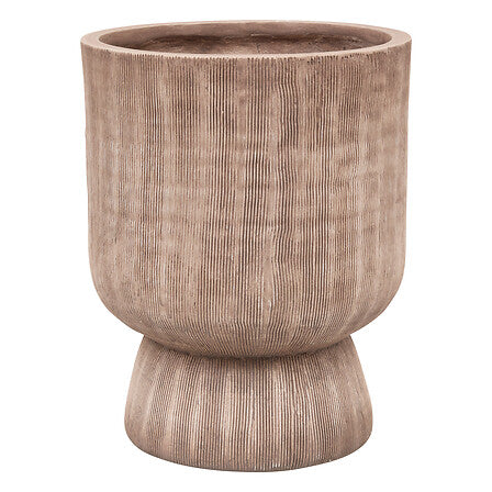 Cache-pot Romia D. 30 x H. 38 cm céramique marron