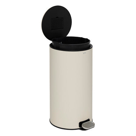Poubelle à pédale Delta 30 l métal argile