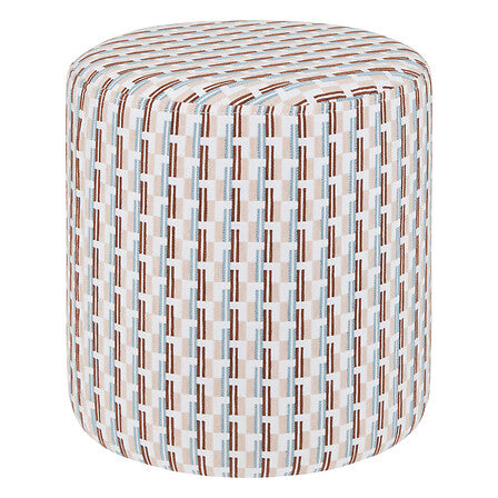 Pouf chenille Sky Lounge D. 35 x H. 38 cm beige