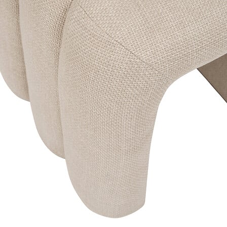 Pouf tissu argile