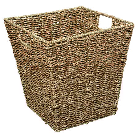 Panier rangement 31 x 31 cm roseau