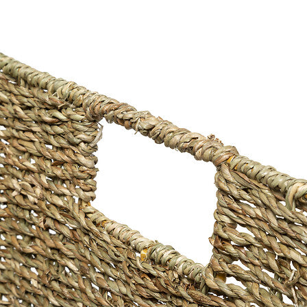 Panier rangement 31 x 31 cm roseau