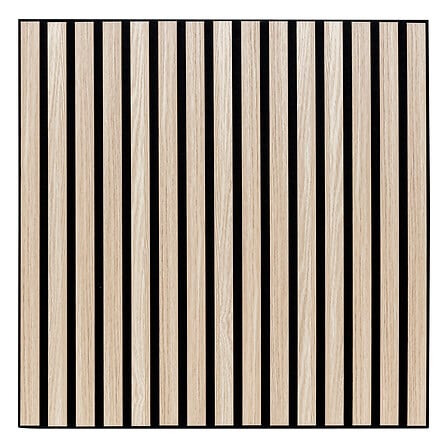 Panneau mural décoratif 60 x 60 MDF effet bois clair