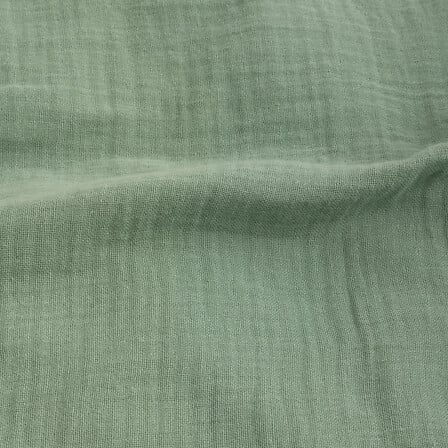 Parure de lit 240 x 220 cm double gaze de coton céladon