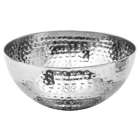 Saladier diam 29 cm inox martelé