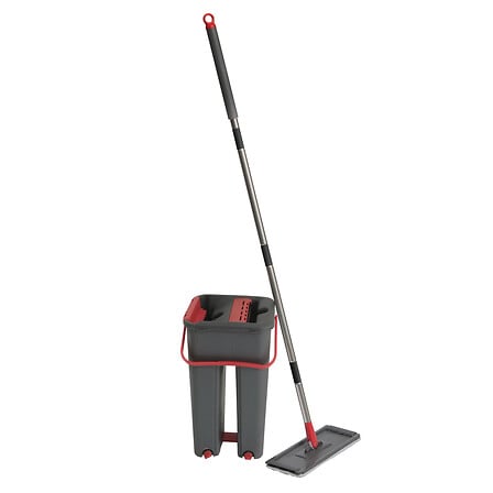 Seau mécanique 2 bacs 2 x 3,5 l avec balai mop