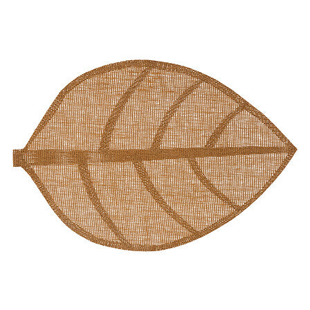 Set de table Feuille 50 x 33 cm marron clair