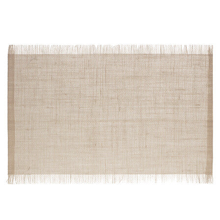 Set de table à franges 45 x 30 cm naturel