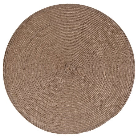 Set de table tressé diam 38 cm taupe