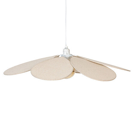 Suspension pétales diam 72 cm lin beige