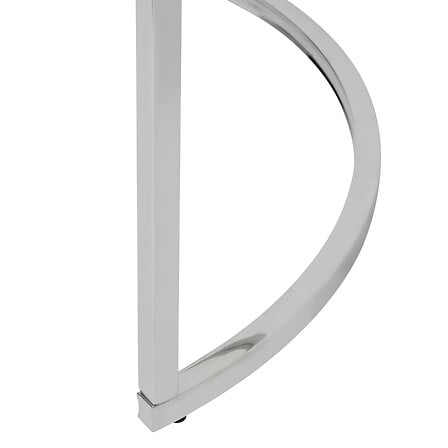 Lot de 2 tables basses verre et inox