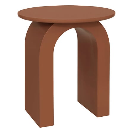 Table café Stoa diam 40 cm MDF brun
