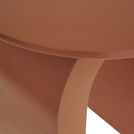 Table café Stoa diam 40 cm MDF brun