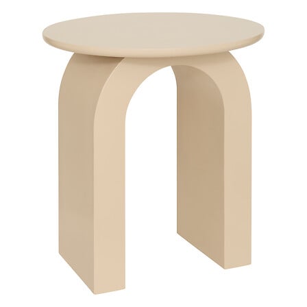 Table café diam 40 cm MDF beige