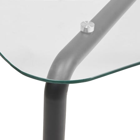 Table à dîner Hecate 180 x 90 cm métal noir