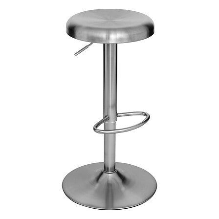 Tabouret de bar Ilsa hauteur ajustable chromé